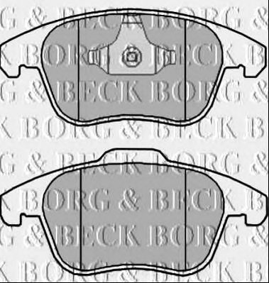 BORG & BECK bbp2383 -  Комплект тормозных колодок, дисковый тормоз
